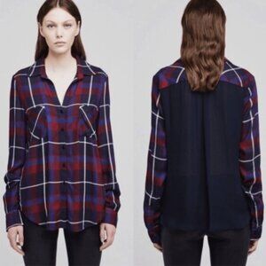 L'Agence Denise Shirt With Silk Back